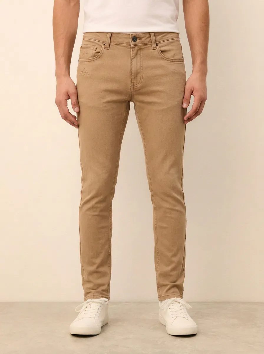 Men's Classic Weekend Printed Detail Stretch Denim Jeans