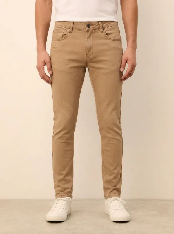 Men's Classic Weekend Printed Detail Stretch Denim Jeans