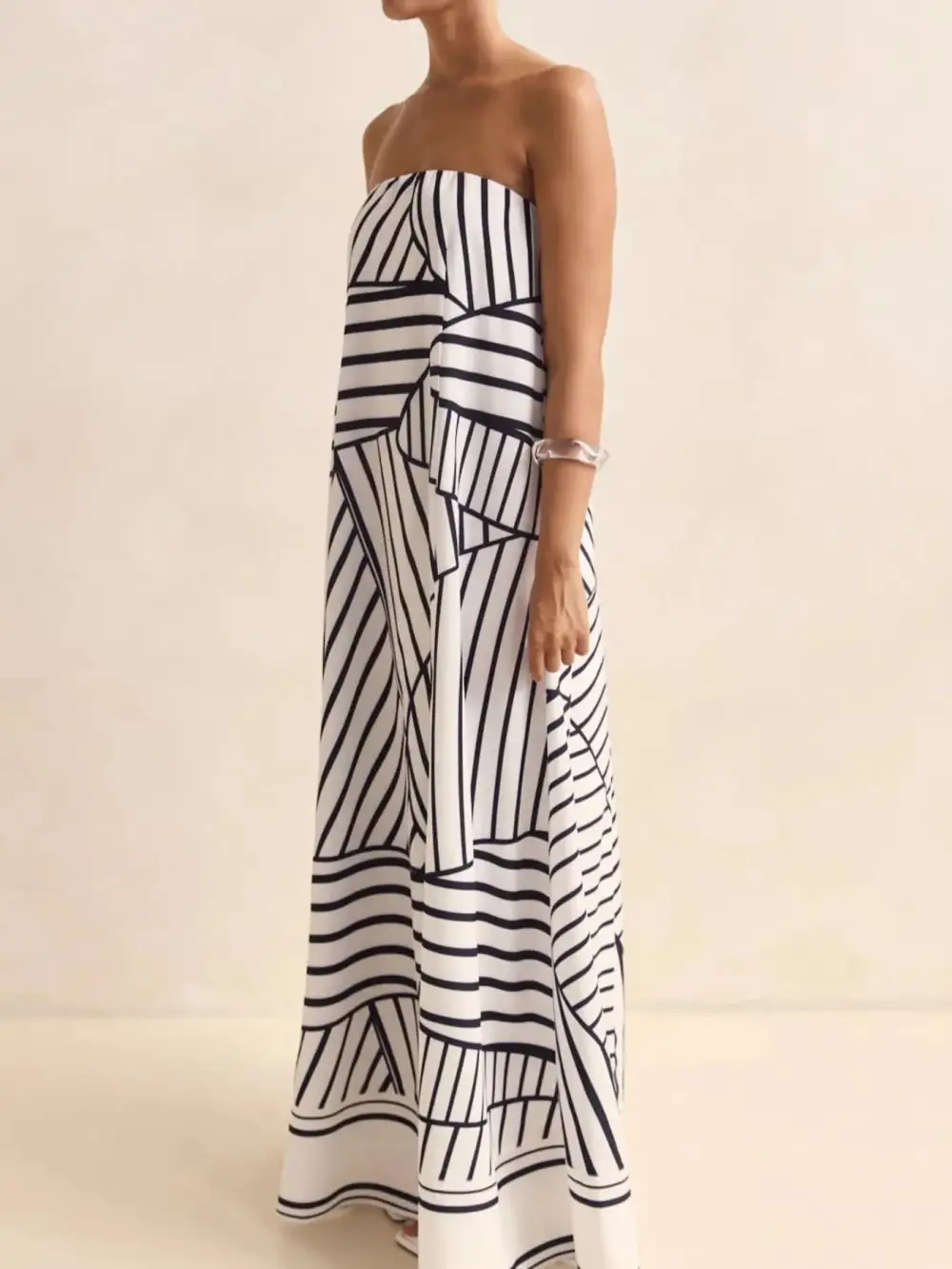 Printed Smocked Maxi Dress