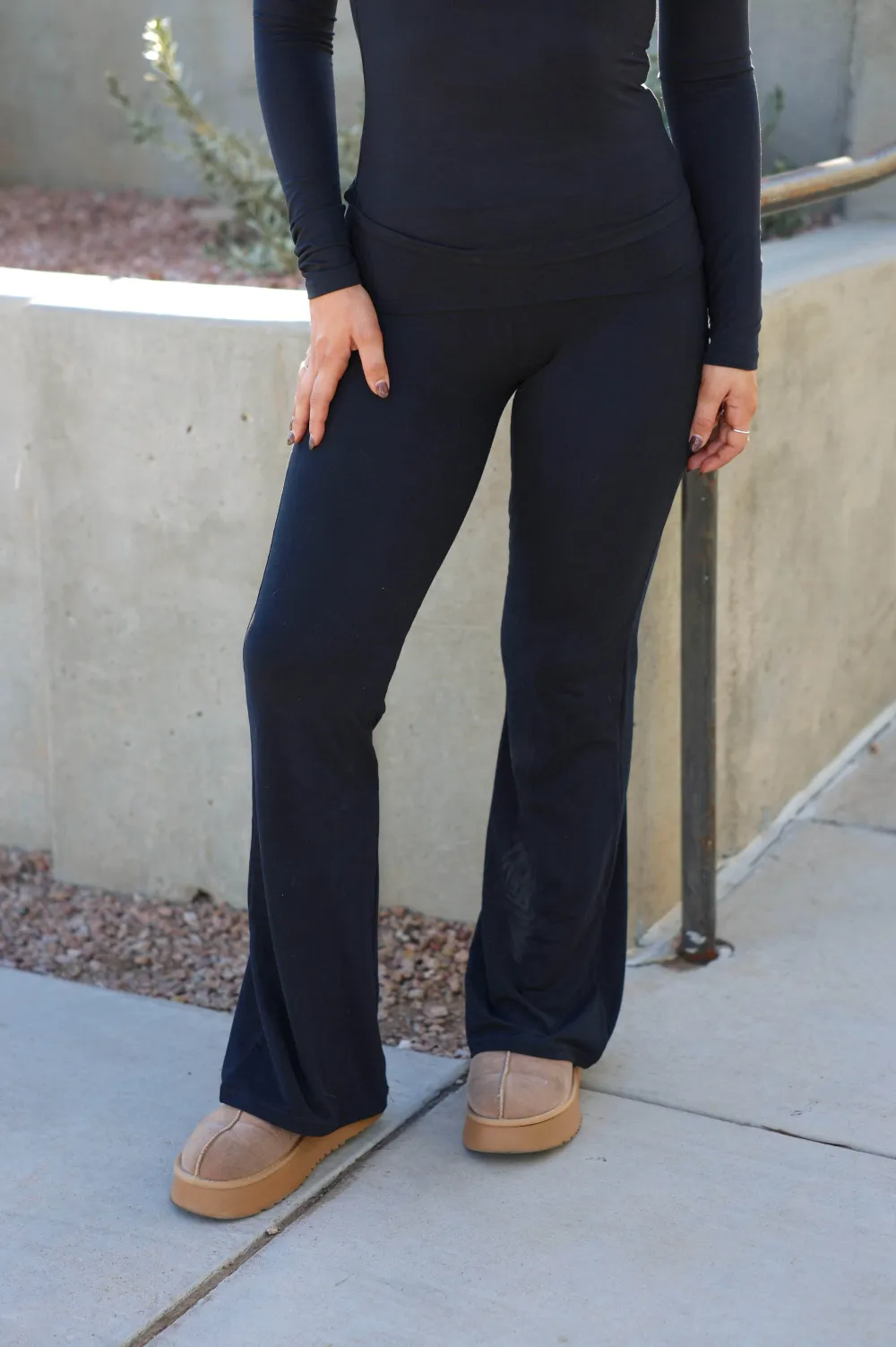 Knit Flared Pants