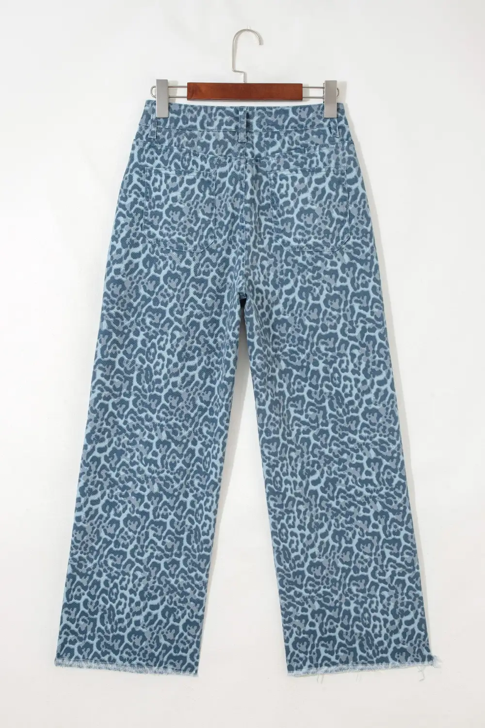 Collared High Rise Denim Jeans