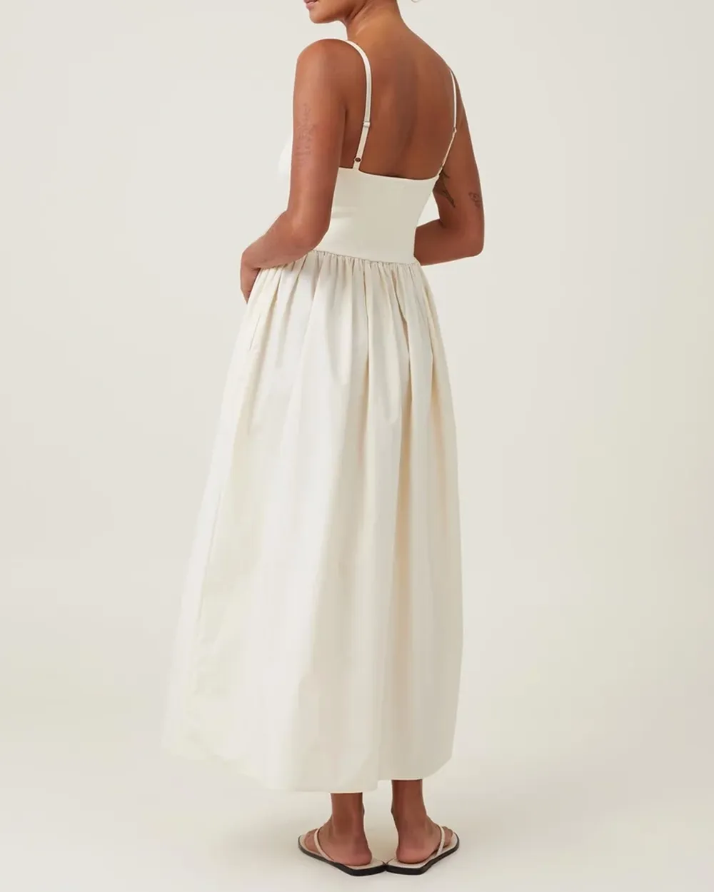 Splicing A-Line Maxi Dress