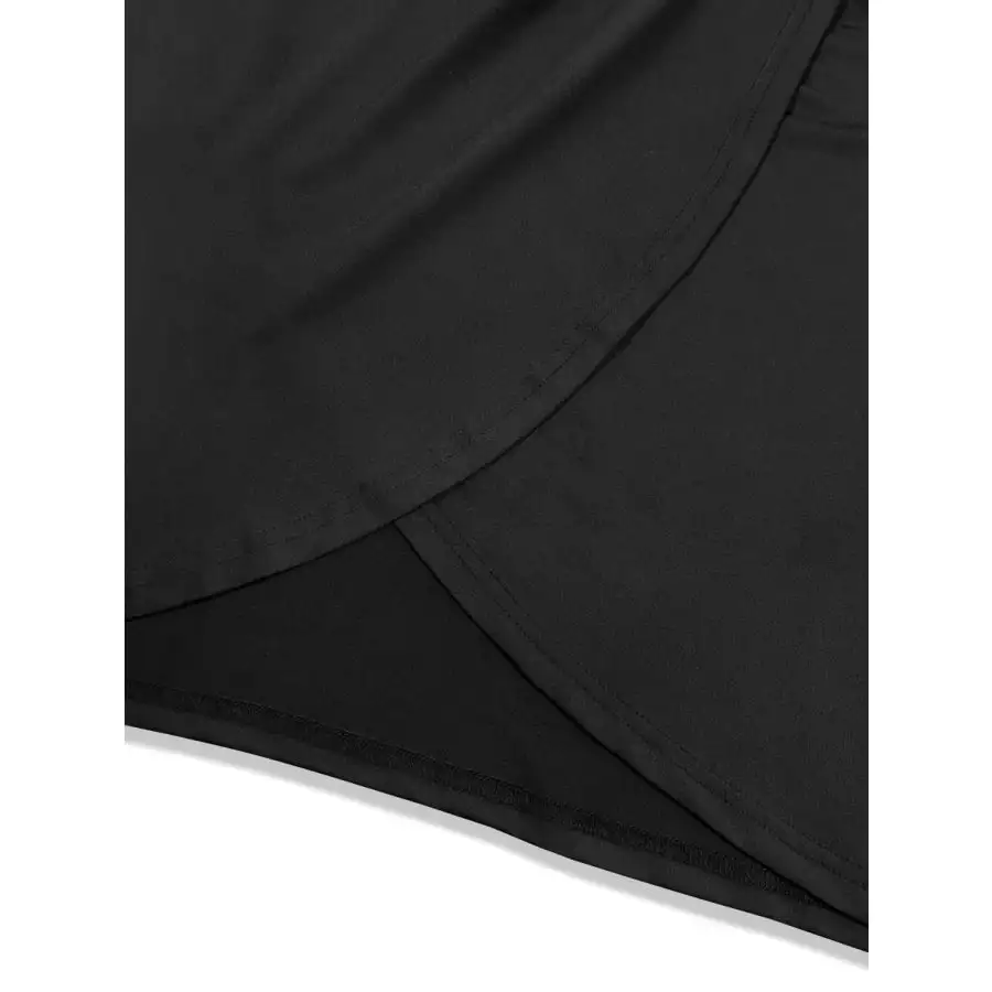Plus Size Twisted One Shoulder Sleeveless Midi Dress