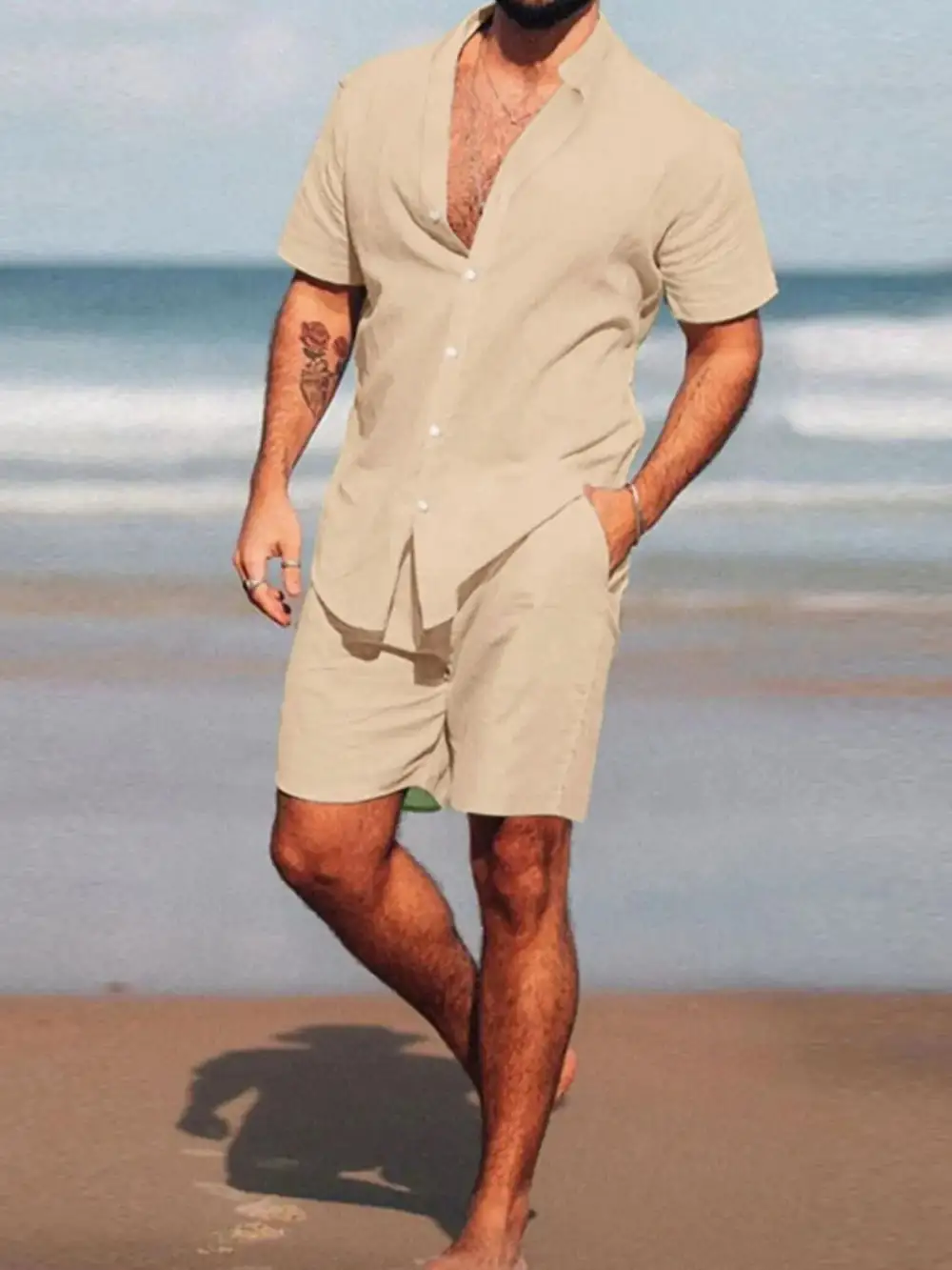 Short Sleeve Shirt and Shorts Set
