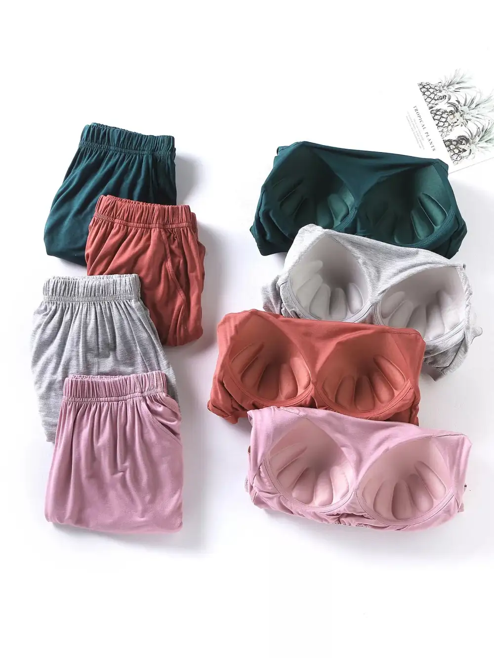 Comfortable Everyday Pajama Set Comes With Built-In Breast Pads
