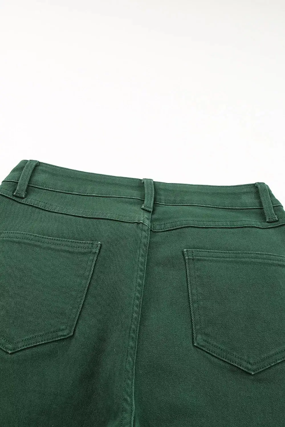 Clean Raw Hem Denim Jeans