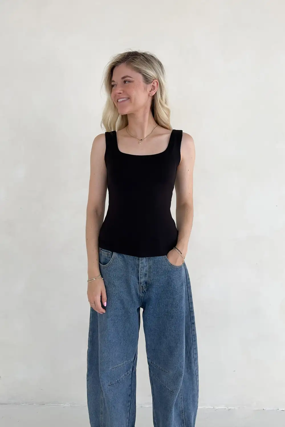 Soft Square Neck Tank Top