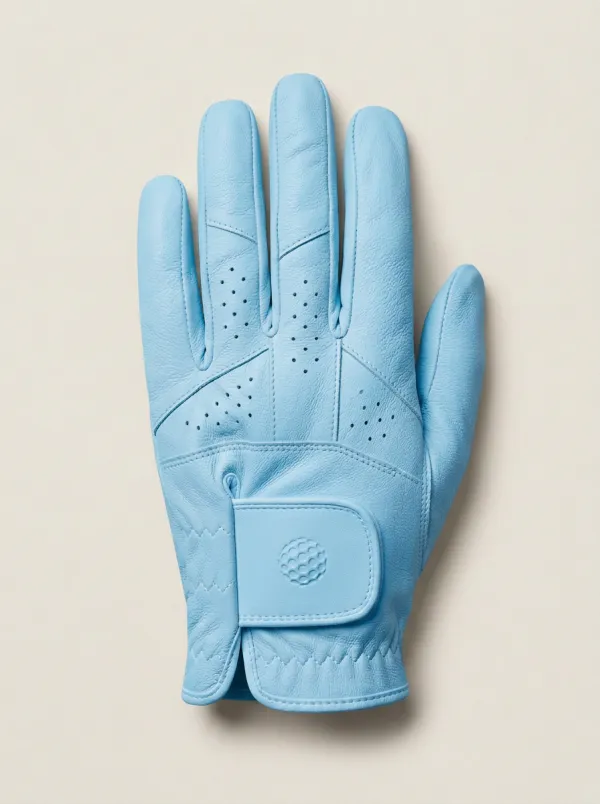 Course Embossed Leather Golf Glove