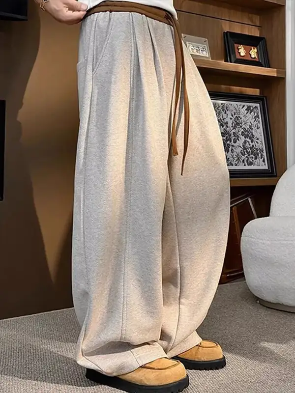 Men's Plus Size Loose Fit Casual Sweatpants with