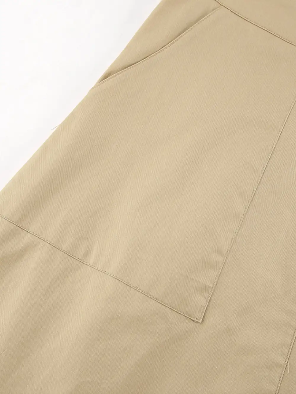 Line Cotton Blend Skirt