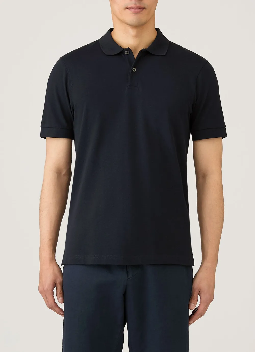 Easy Everyday Slim Fit Cotton Pique Short Sleeve Polo Shirt