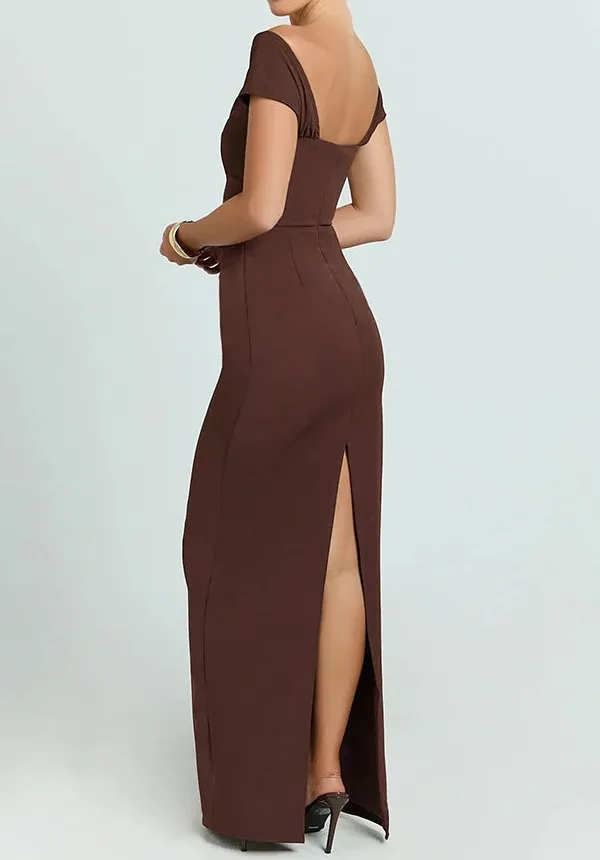 Bodycon Short Sleeve Maxi Dress