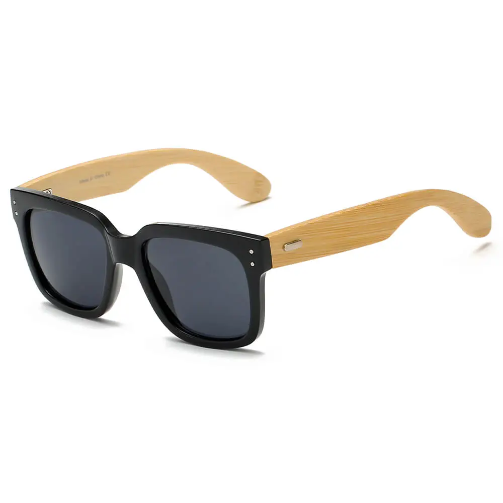 Terry Beaded Square Frame Sunglasses
