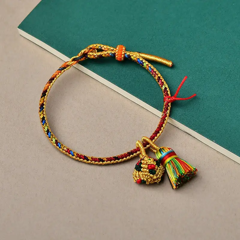 Rope Handmade Ball Charm Bracelet