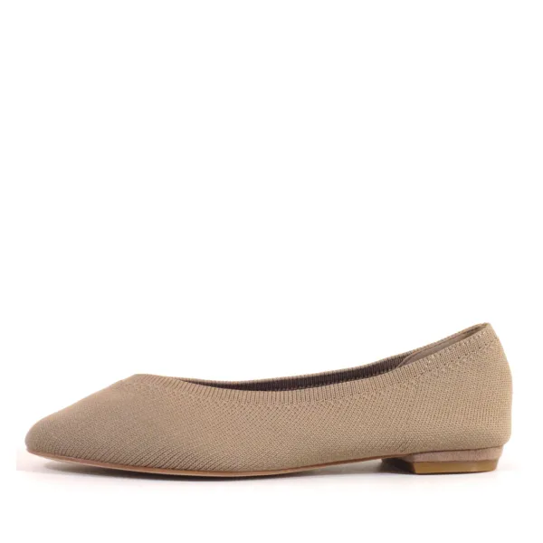 Stretch Knit Ballet Flats