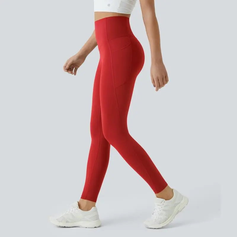 High Waisted Tummy Control Side Pocket Shaping Training Leggings – 🔥 40% OFF Today Only!