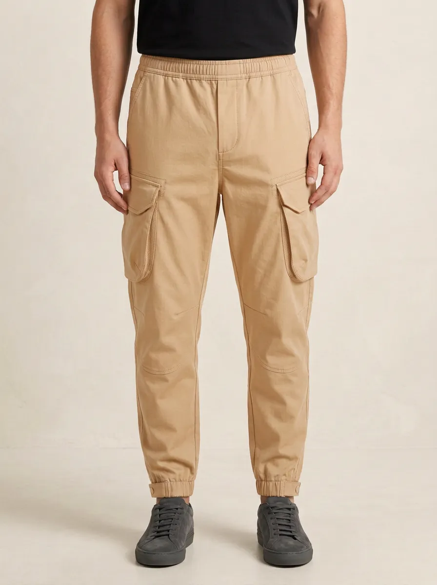 Tactical Multi-Pocket Printed Men's Cargo Pants