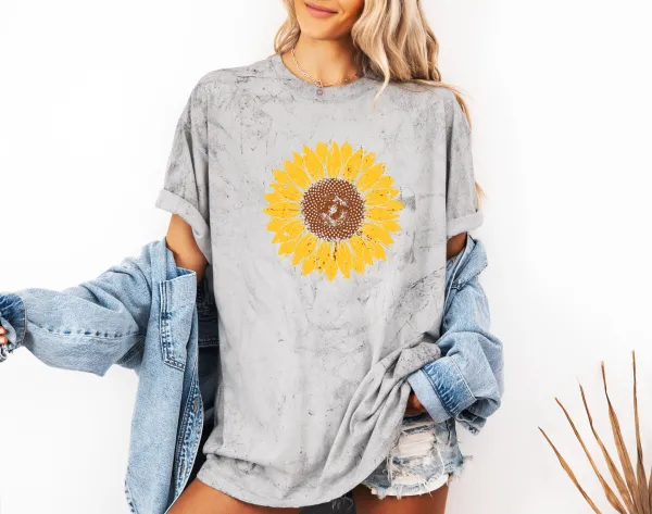 Sunflower Graphic Garment Dyed Tee