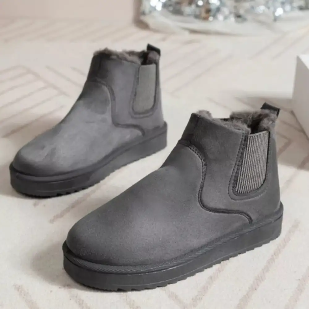 Soft Round Toe Platform Boots