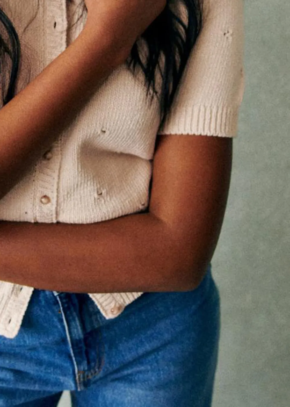Short-Sleeved Embroidered Simple Shirt