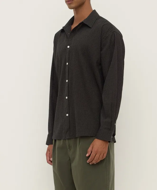 Moss & Black Oversized Cotton Shirt