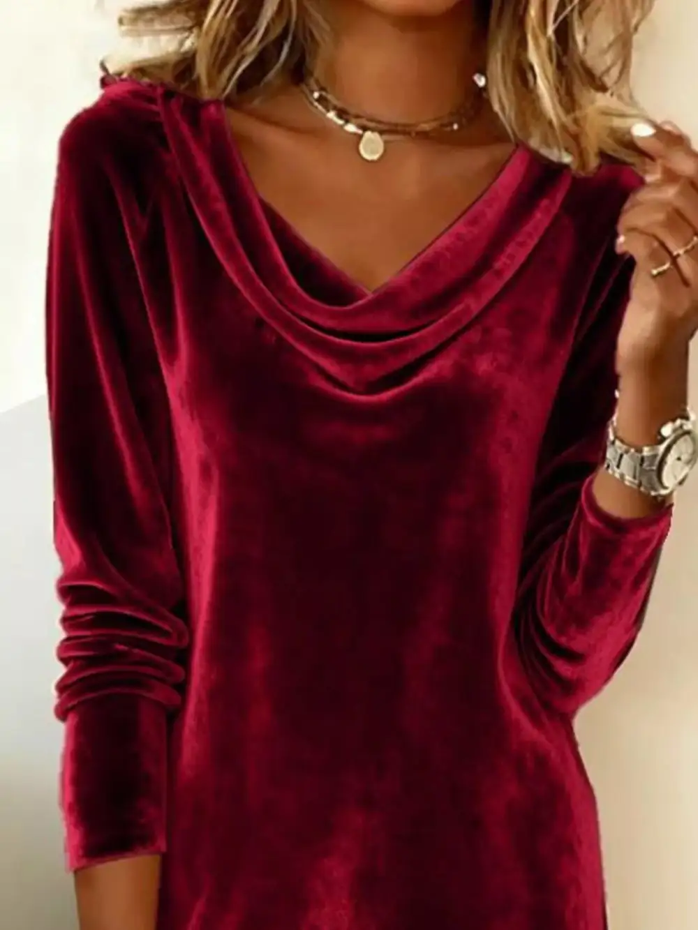 Long Sleeve Maxi Side Slit Dress