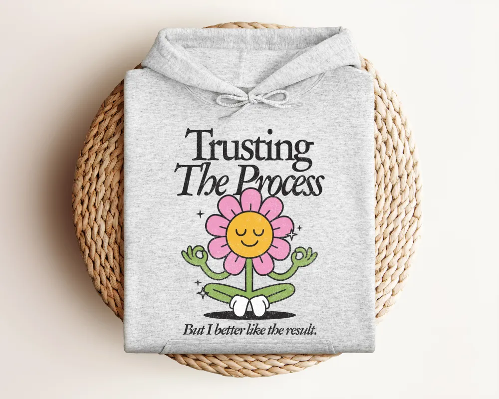 Process Motto Graphic Pullover Hoodie