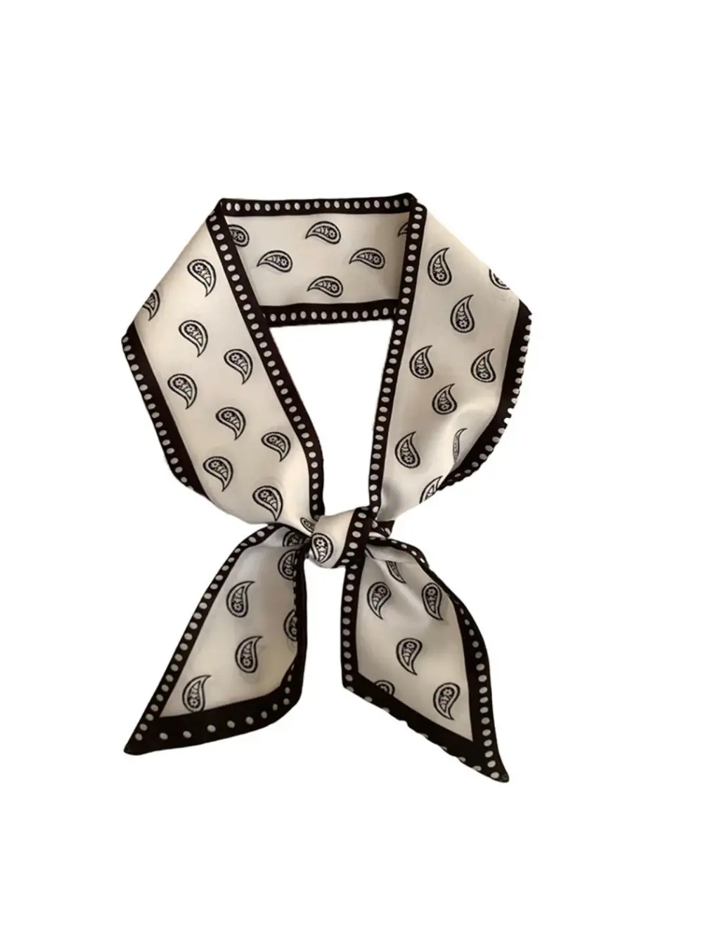 Elegant Vintage Paisley Slim Scarf