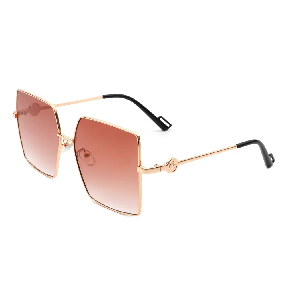 Sleek Square Flat Top Frame Sunglasses