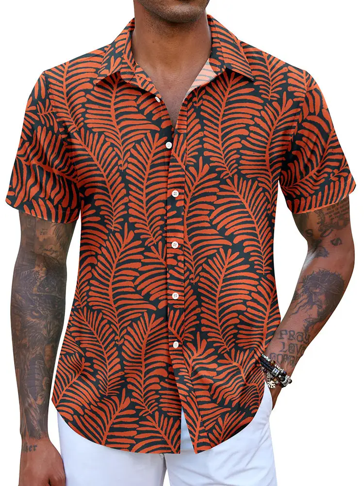 Casual Hawaiian Printed Vacation Shirt