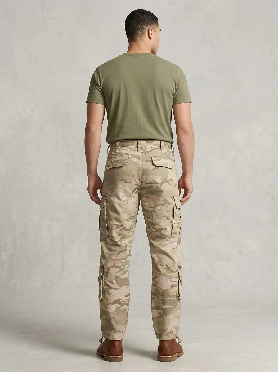 Men's Field Jogger-Style Camouflage Cargo Pants