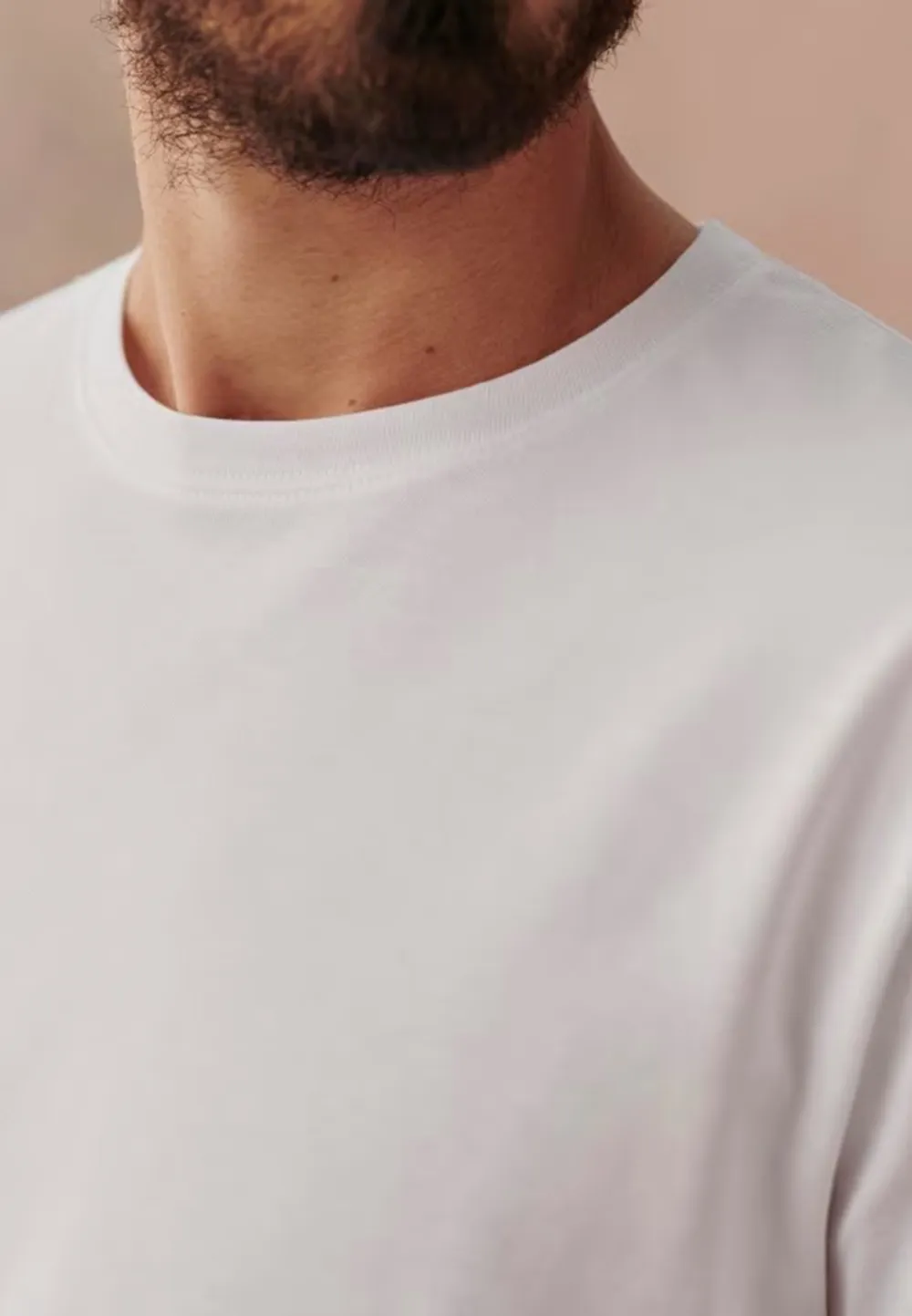 White Plain Cotton Crew Neck T-Shirt