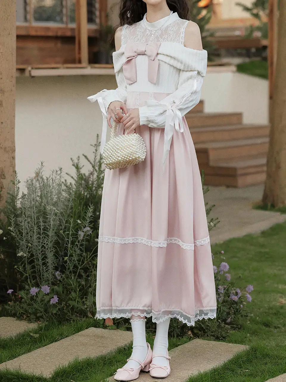 Layered Lace Maxi Dress