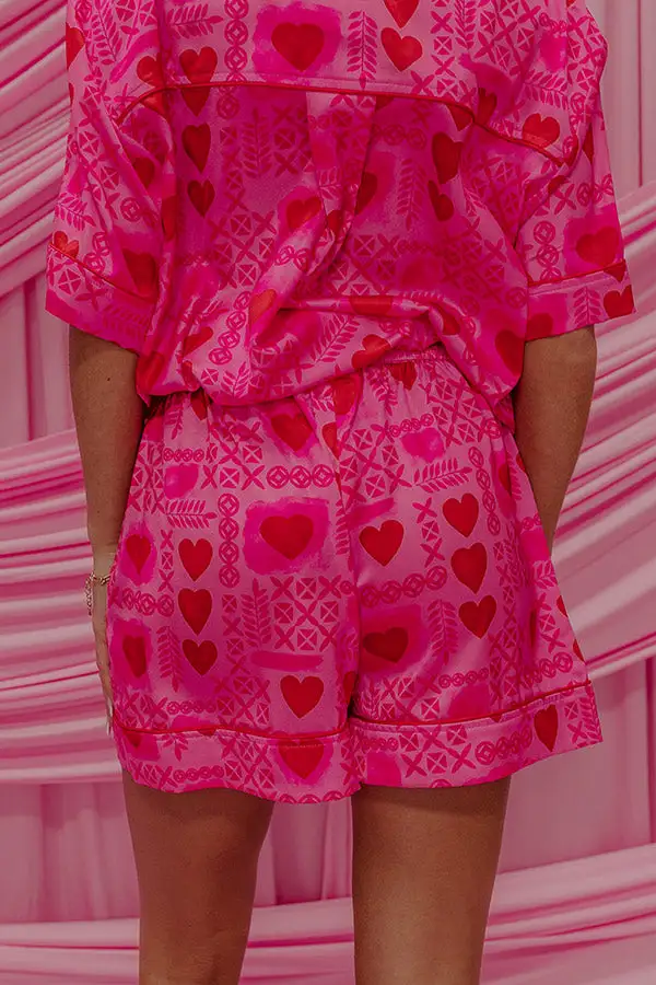 Cupid's Dream High Waist Satin Pajama