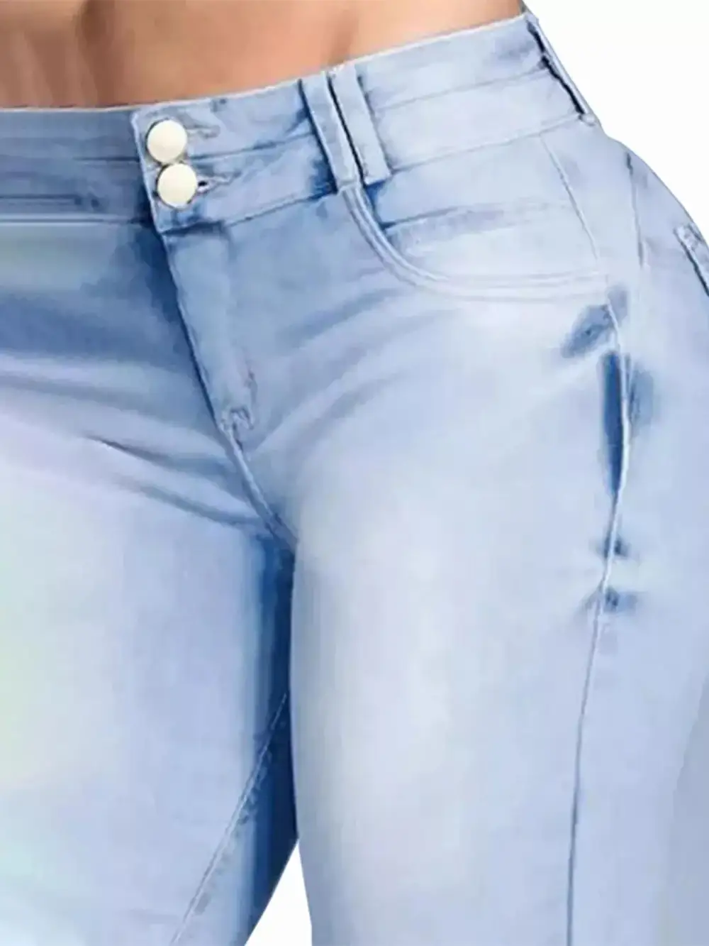 Modern High Waist Flare Leg Denim Jeans