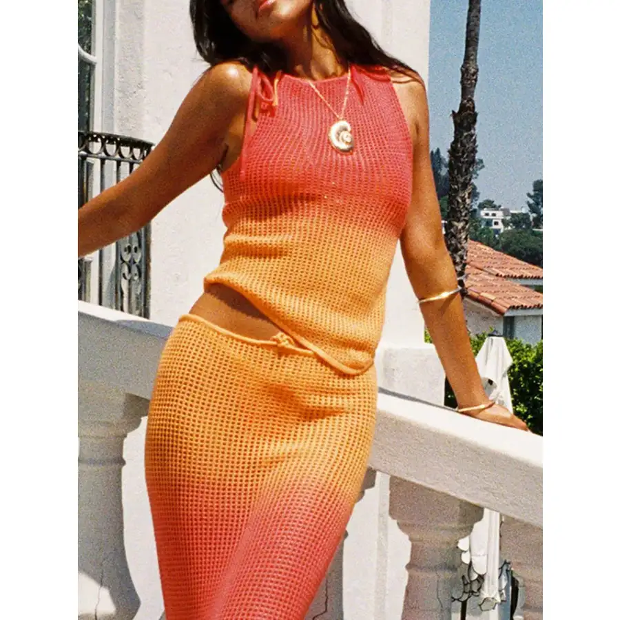 Crochet Tank and Skirt Set