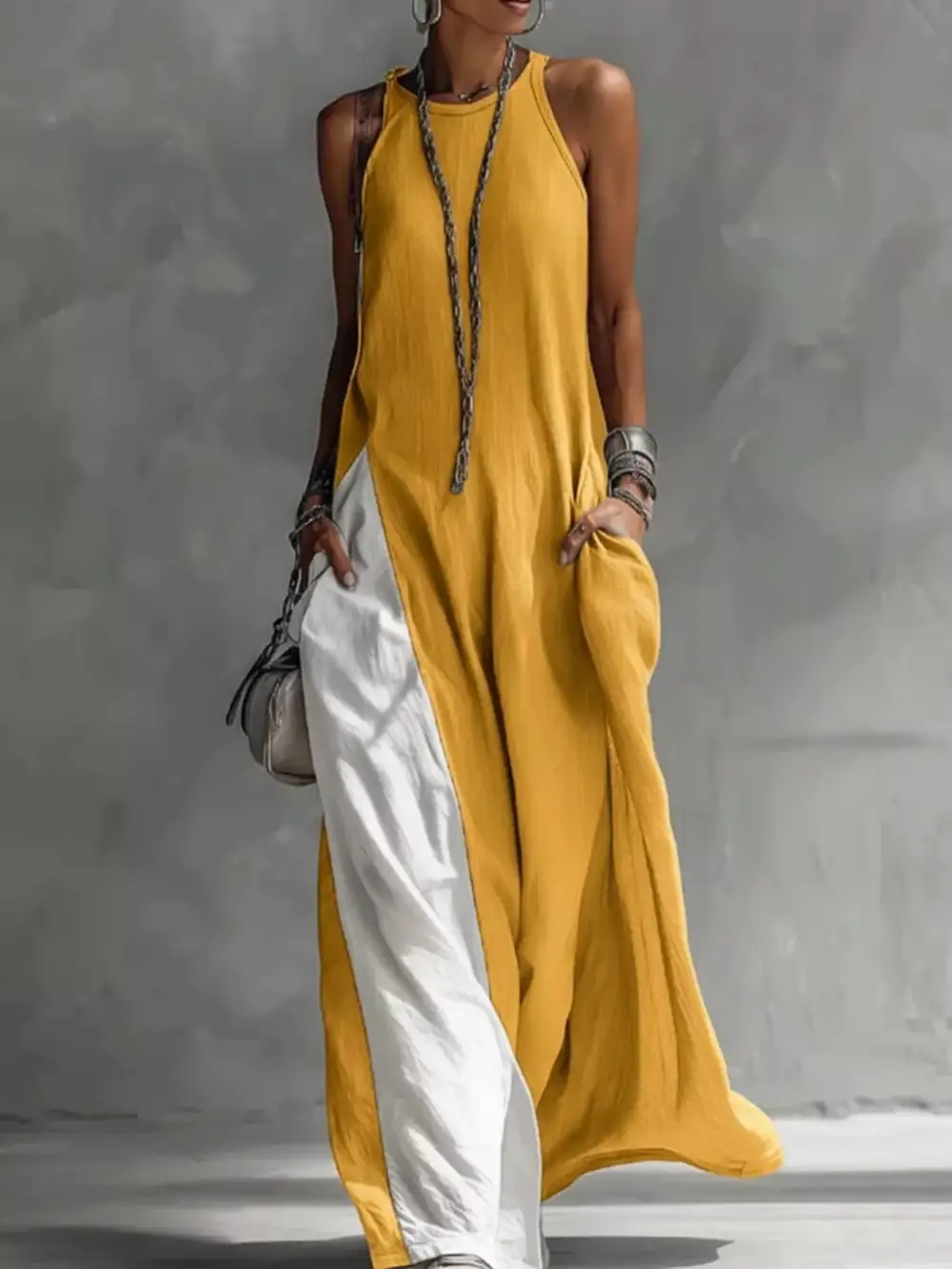 Comfort Fit Sleeveless Maxi Dress