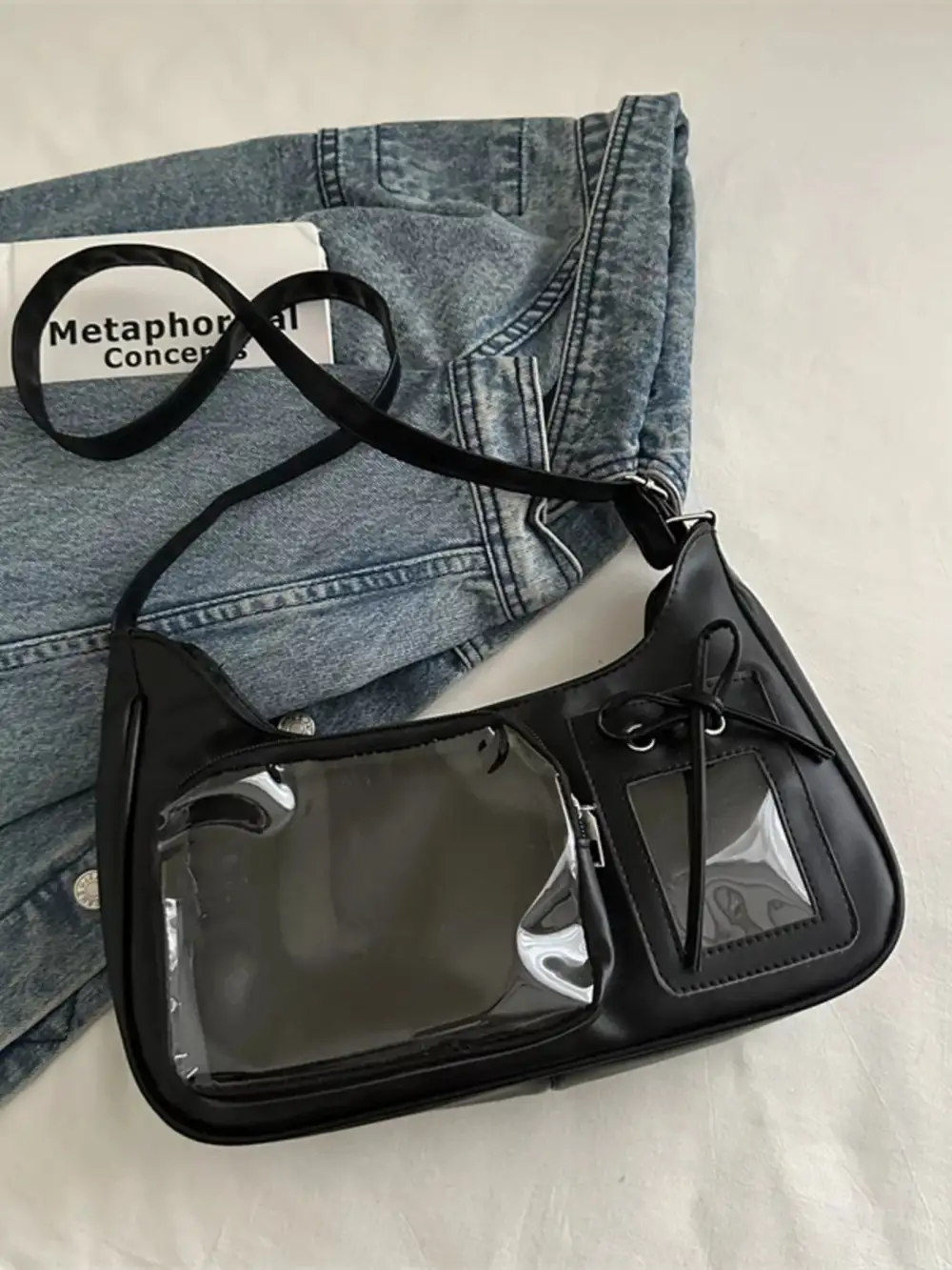 Clear Pocket Crossbody Bag