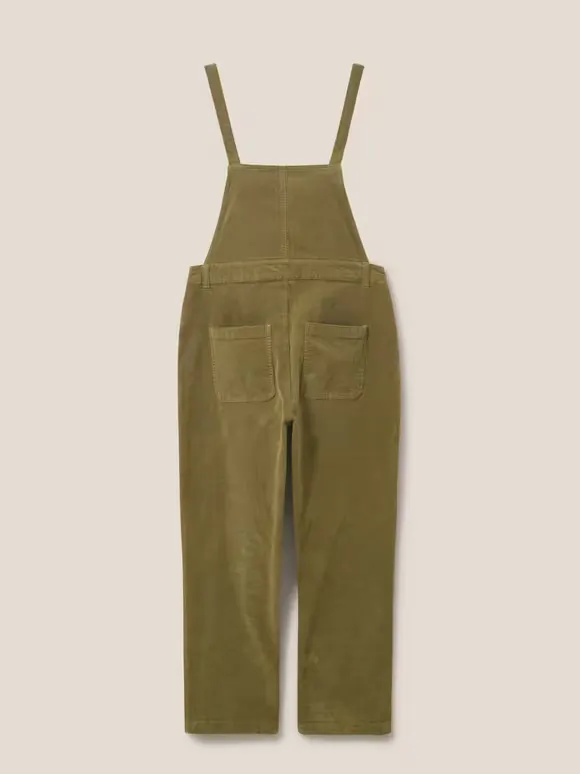 Dungaree In Khaki Green