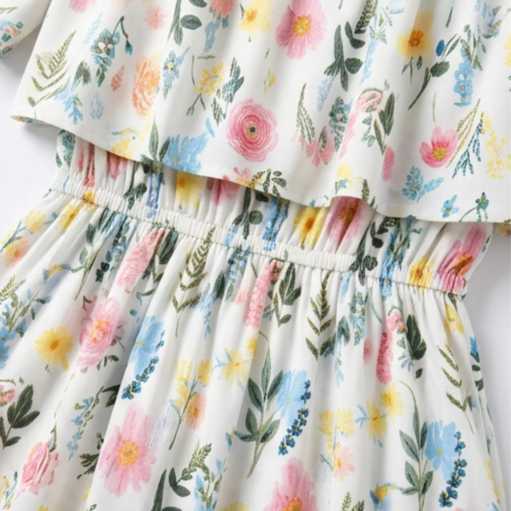 Pocket Floral Off Maxi Dress