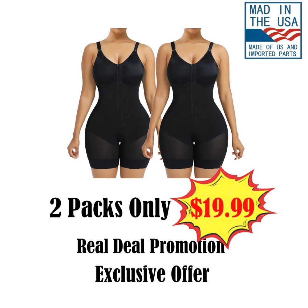 👉 Fajas Colombianas Shapewear for Women – Tummy Control Butt Lifter with Zipper Crotch & Detachable Straps 🔥 Limited-Time Offer — 49% OFF Today Only!