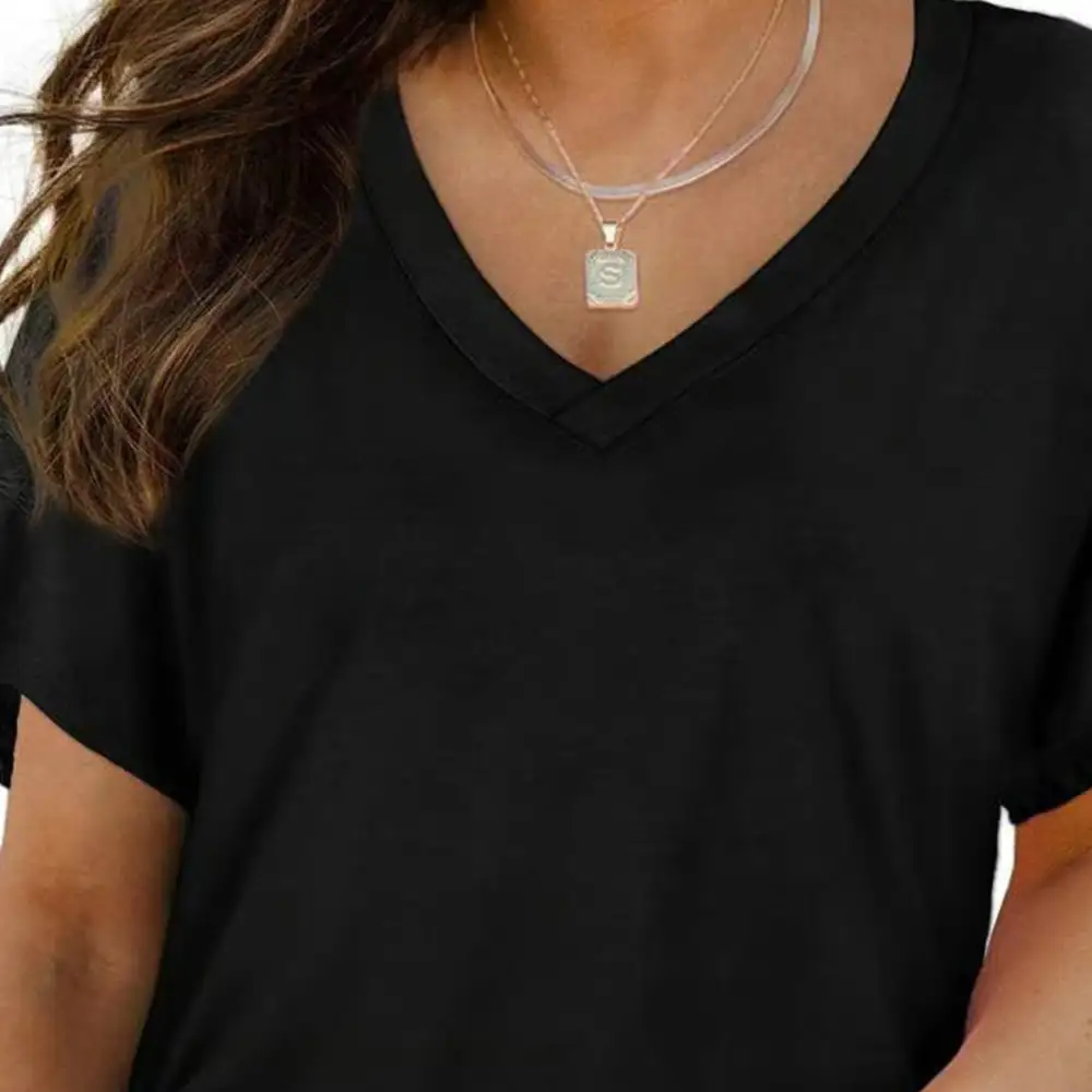 🔥 Women's V-Neck Everyday Tee | Ultra-Soft, Flattering Fit & All-Day Comfort 💖