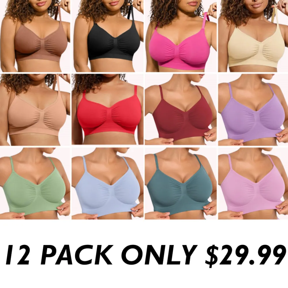 Women's Wireless Sculpt Bra Comfort Bralettes No Underwire Unlined Cami Bra