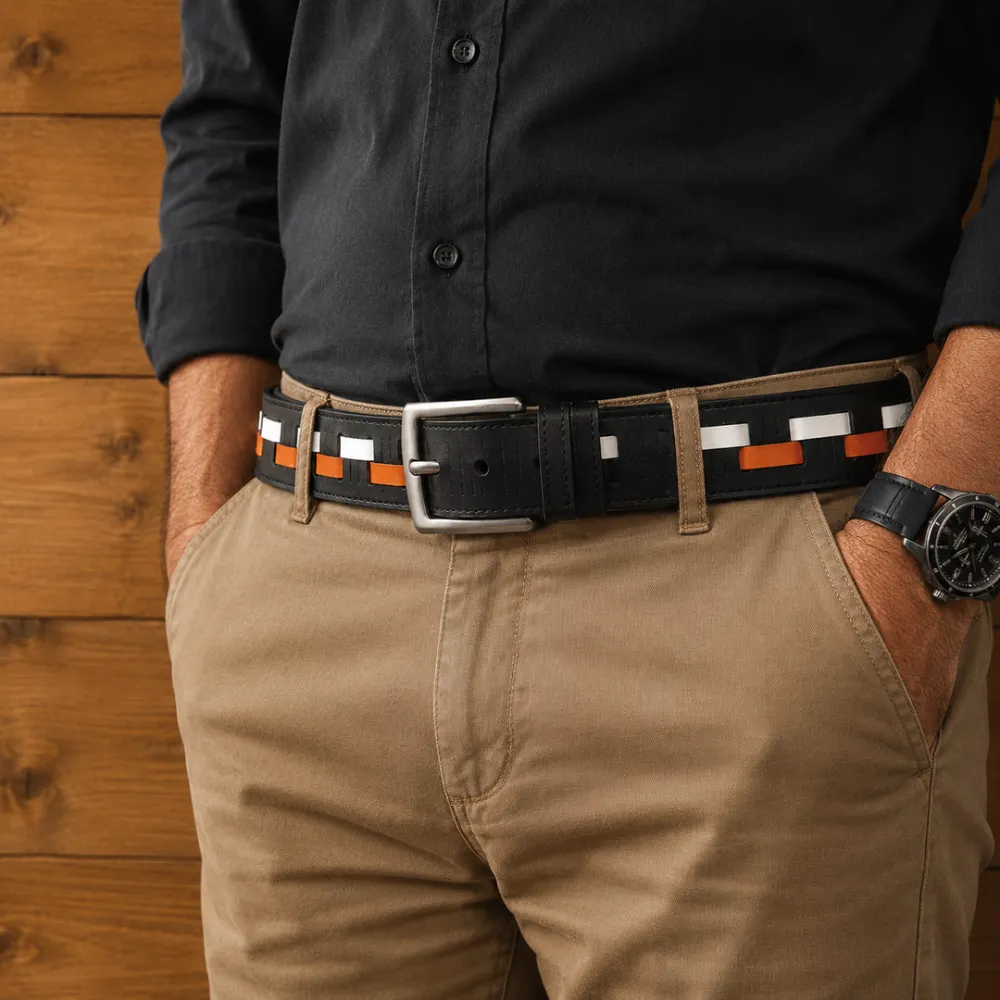 Braided Leather Everyday Belt