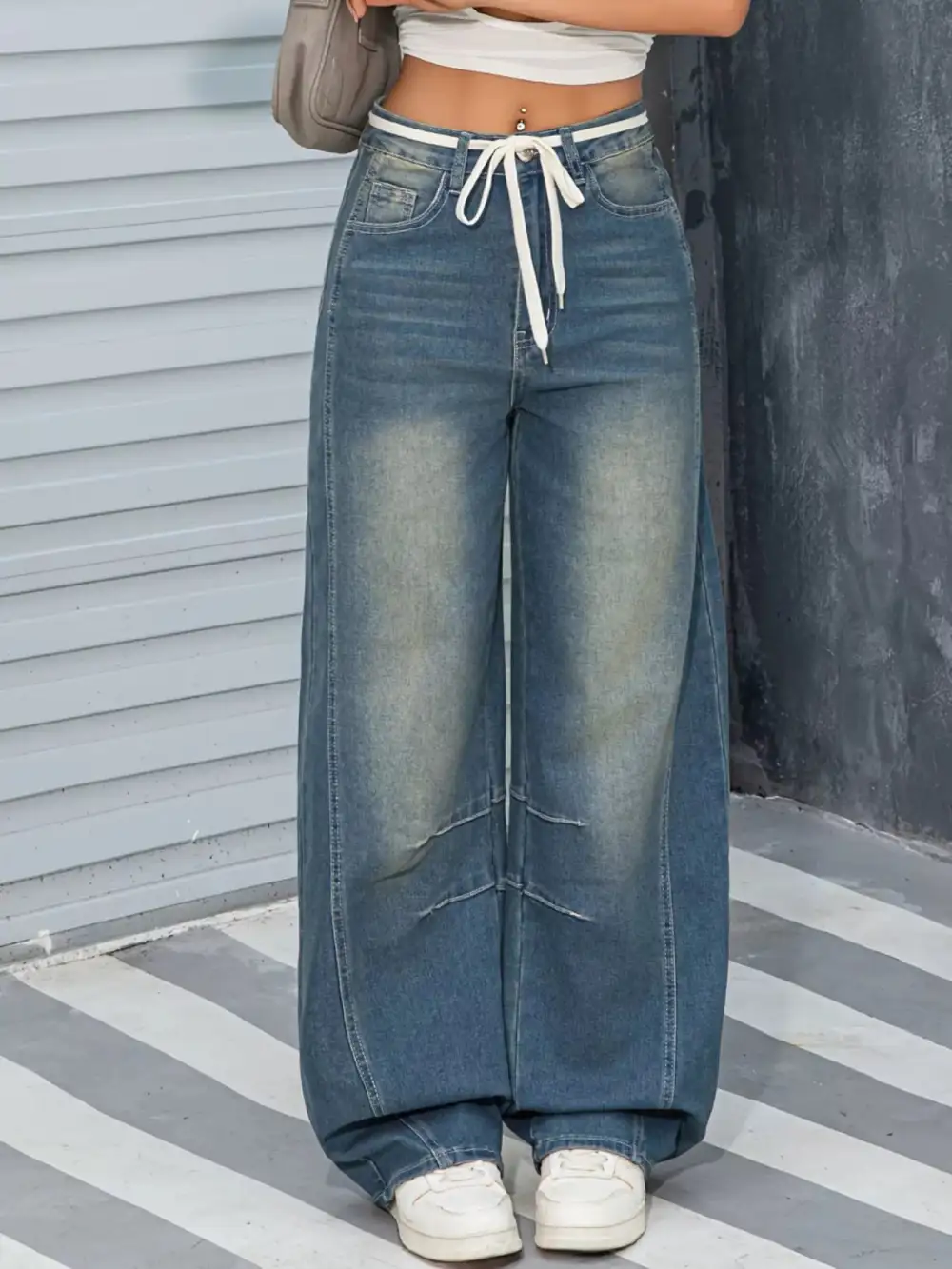 Soft Wide Leg Denim Jeans