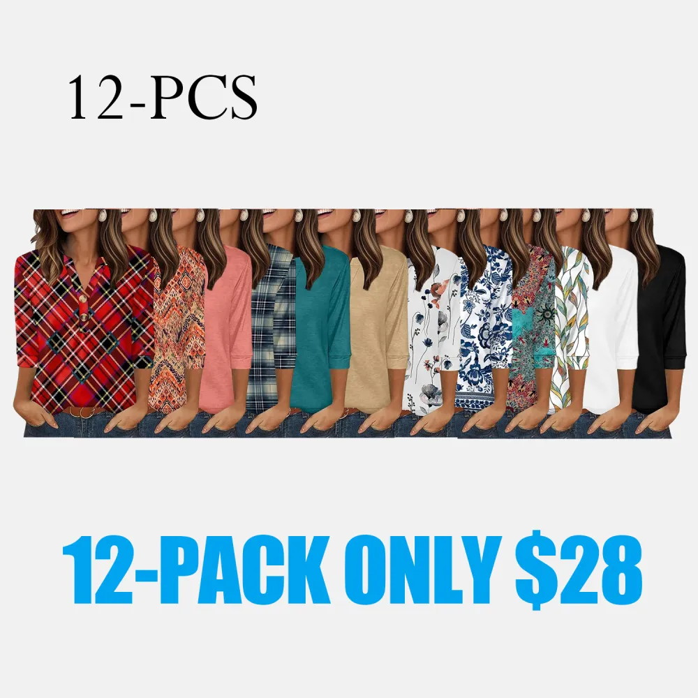 Womens Tops 3/4 Sleeve Heley Shirts
