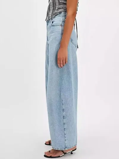 Natural Drape Flap Pocket Denim Jeans