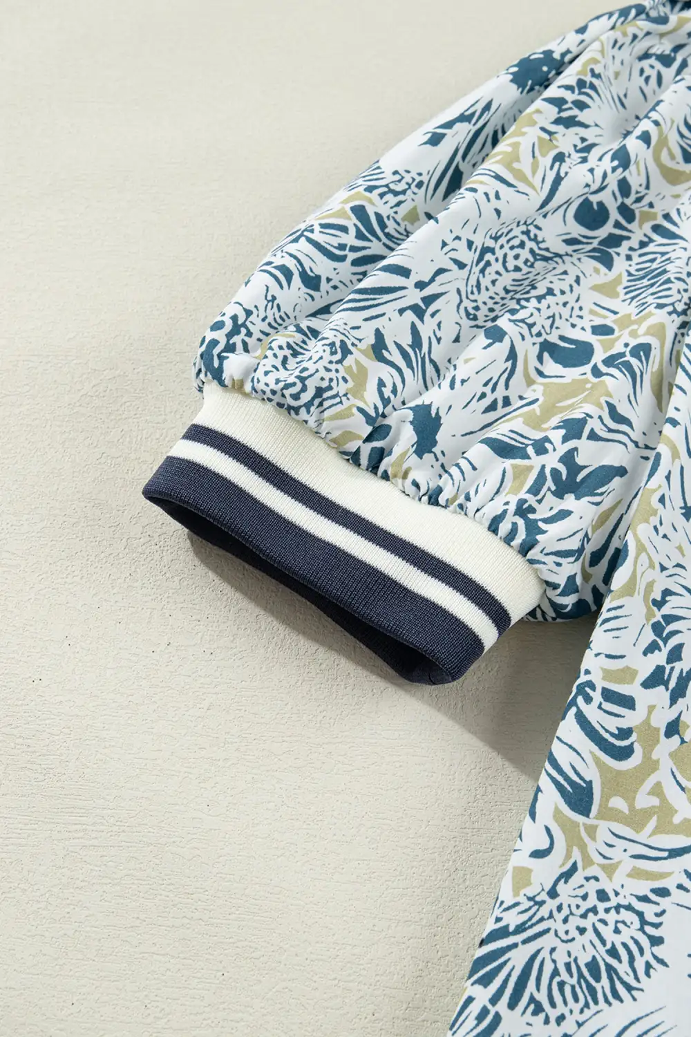 Floral Striped Short Sleeve Mini Dress