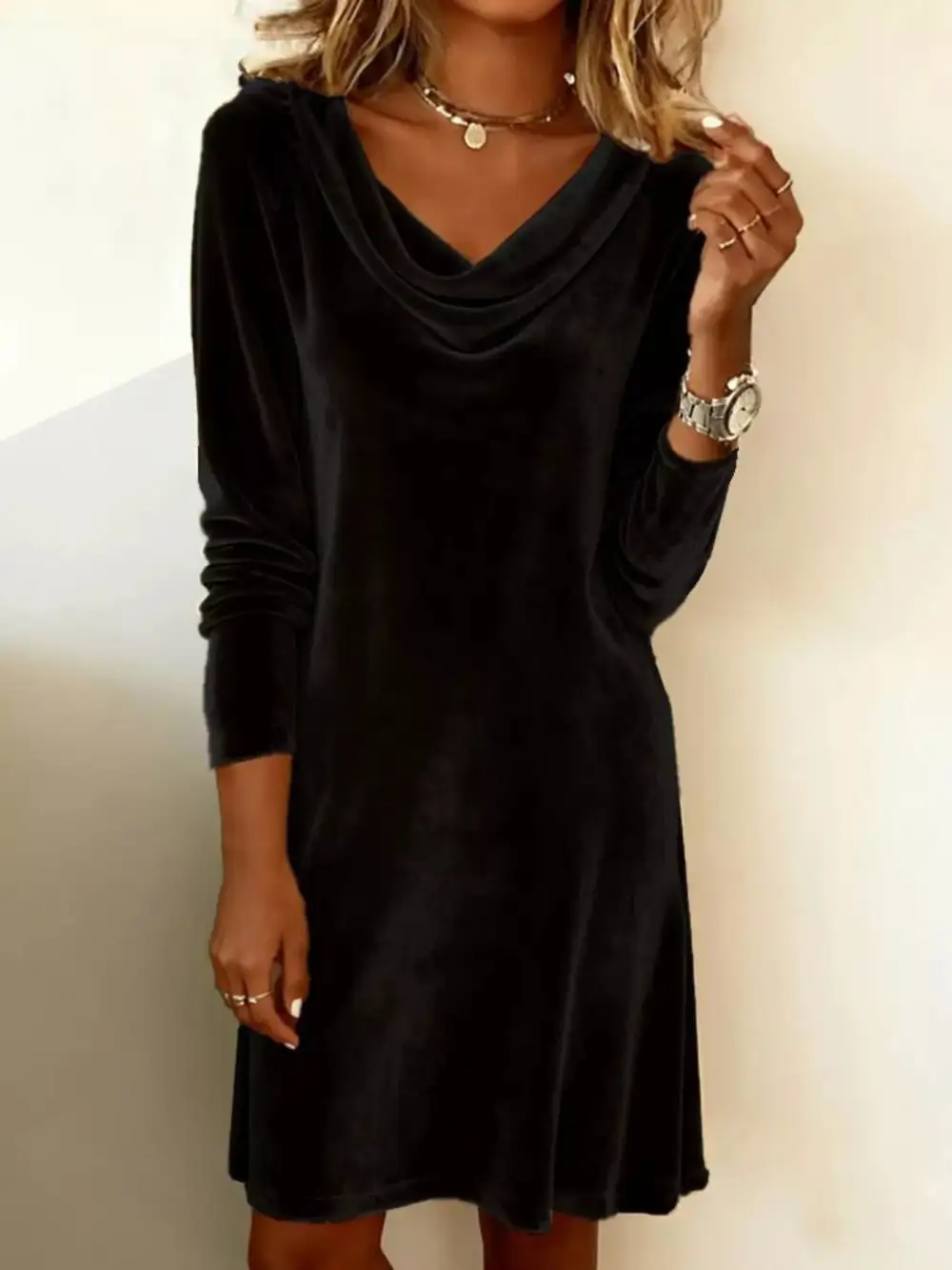 Long Sleeve Maxi Side Slit Dress