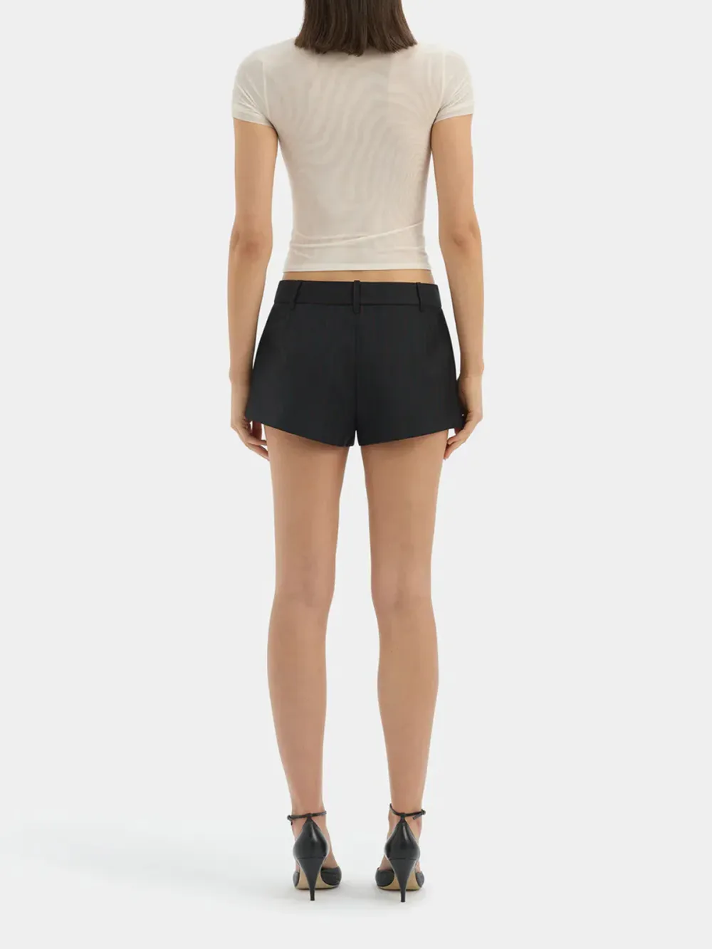 Casual Style Red Pinstripe Short